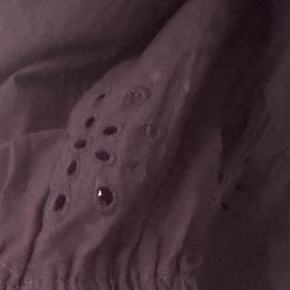 Chicos navy blue eyelet midi dress size 3(16) NWT - Picture 5 of 11